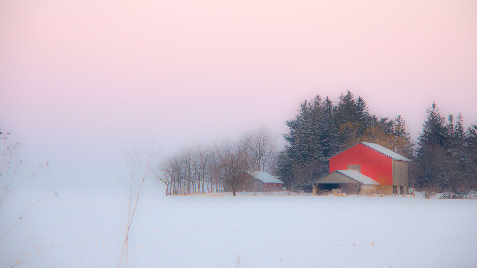 wintry farm scene festival 2018